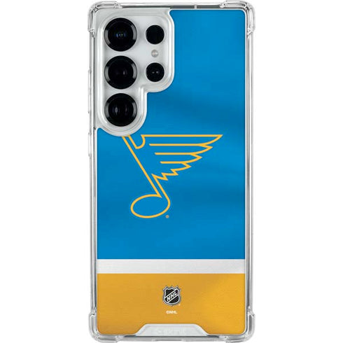 NHL St. Louis Blues Jersey Galaxy S25 Ultra Clear Case